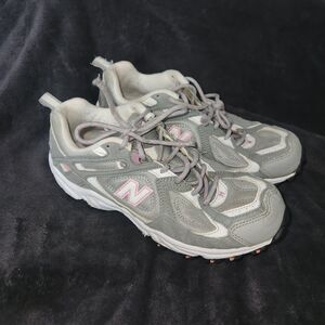 New Balance Gray/Pink Trail Running Shoes Women's 8B - EU 39